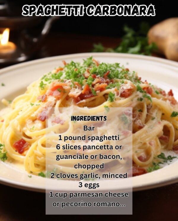 Classic Spaghetti Carbonara Recipe