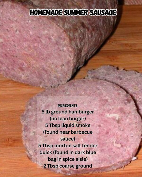 Homemade Summer Sausage Recipe