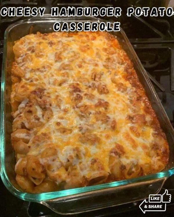 Cheesy Hamburger Potato Casserole Recipe