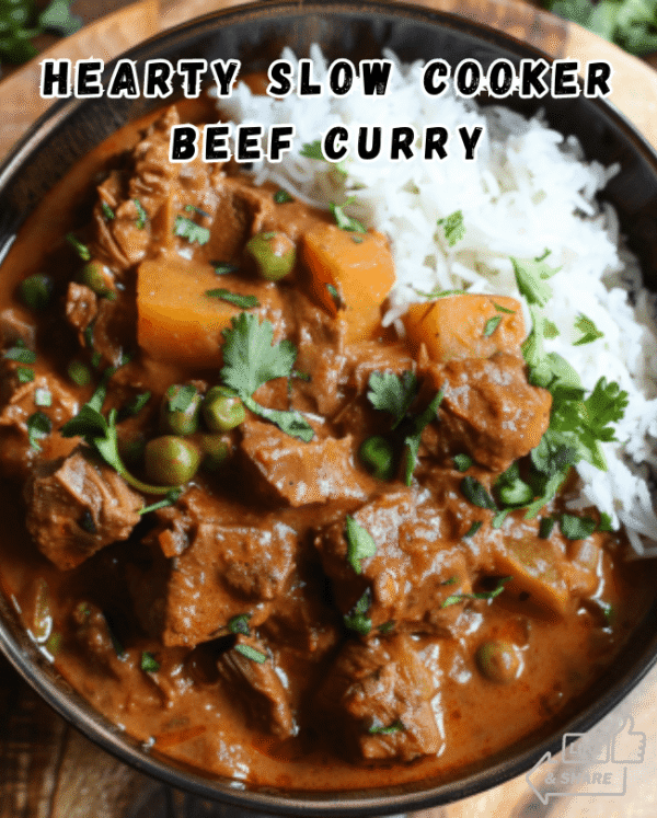 Hearty Slow Cooker Beef Curry