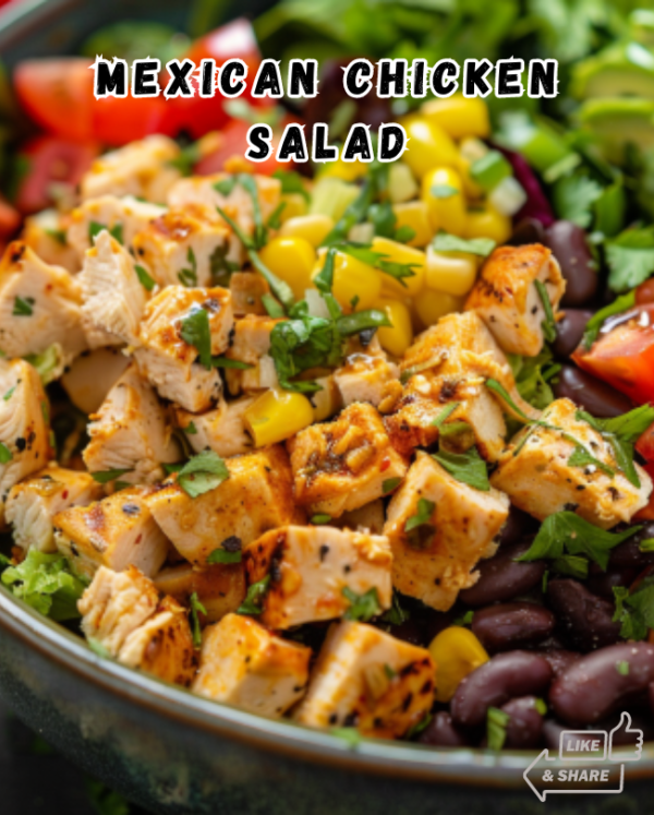 Mexican Chicken Salad with Cilantro Lime Dressing