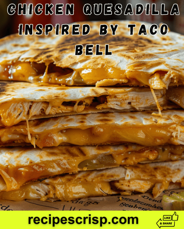 Chicken Quesadilla Inspired by Taco Bell