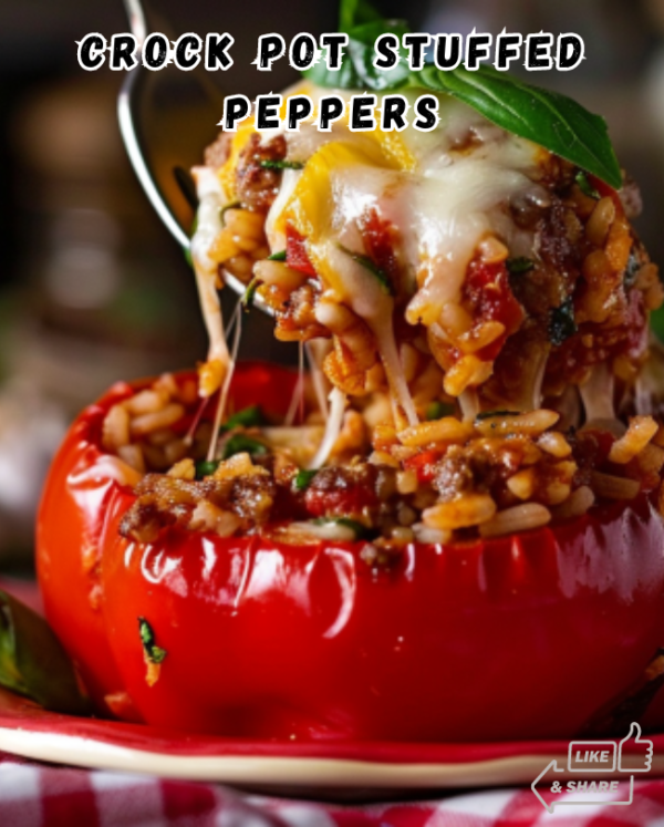 Slow Cooker Stuffed Bell Peppers