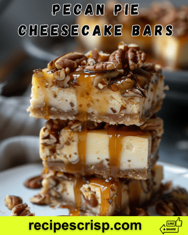 Pecan Pie Cheesecake Bars Fusion
