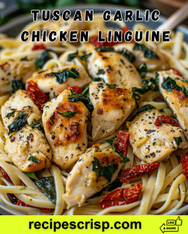 Tuscan Garlic Chicken Linguine
