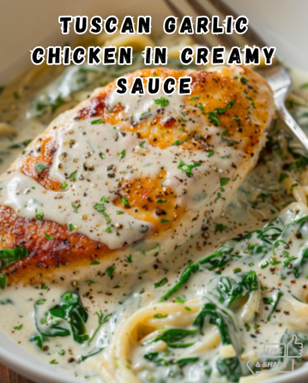 Tuscan Garlic Chicken in Creamy Sauce