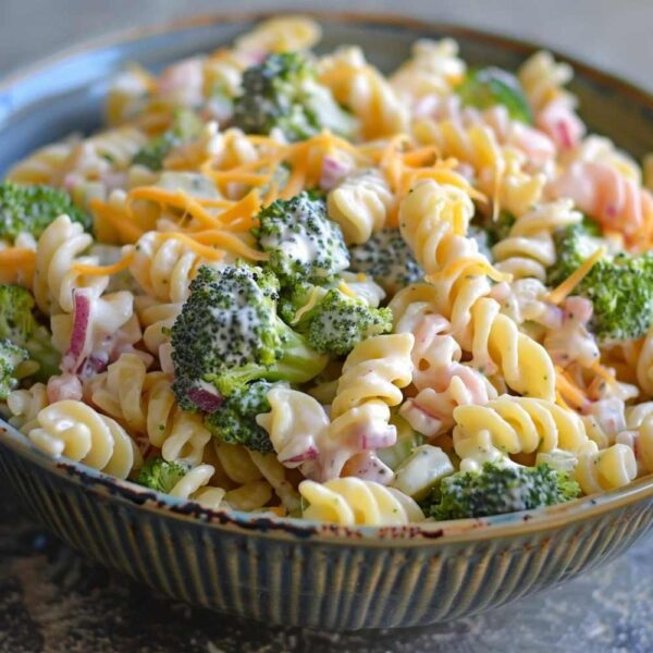 Broccoli Cheddar Pasta Salad