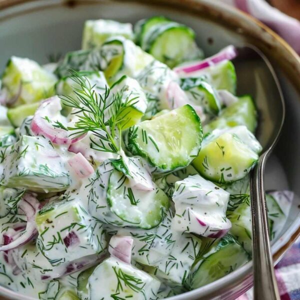 Creamy Cucumber Salad Recipe