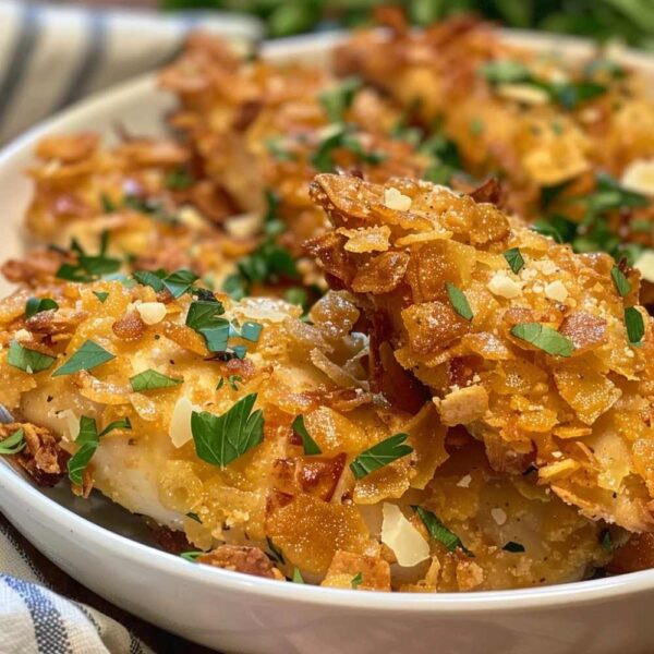 Garlic Parmesan Cornflake Chicken