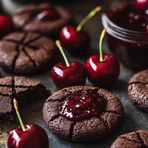 Chocolate Cherry Cookies Recipe