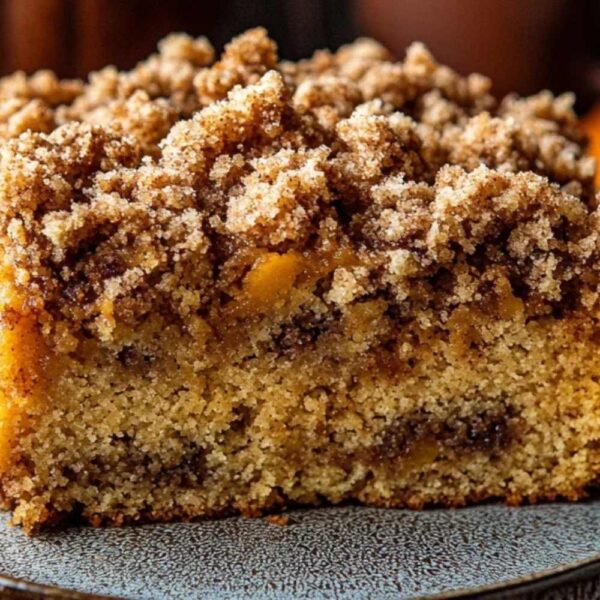 Pumpkin Coffee Cake with Crumb Topping