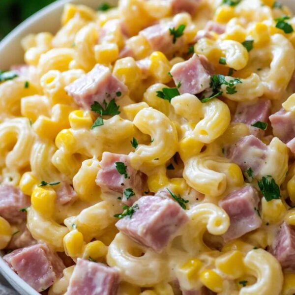 Creamy Ham Pasta Salad