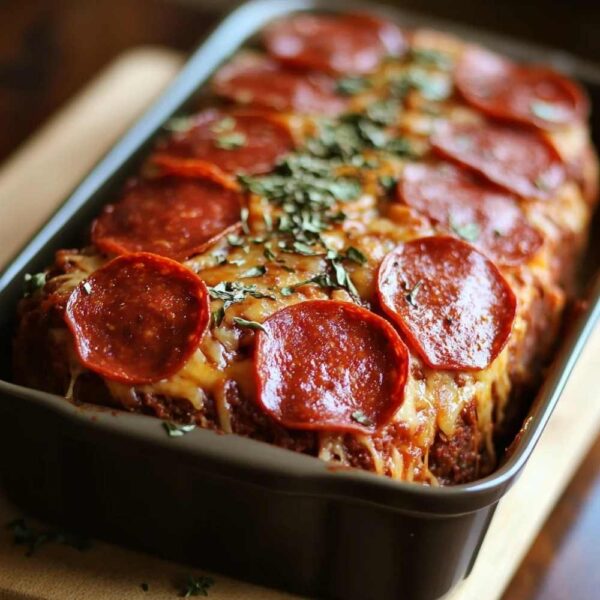 Pepperoni Pizza Meatloaf