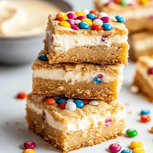 Peanut Butter Cookie Cheesecake Bars