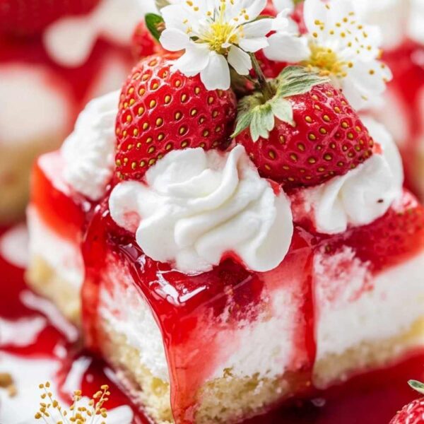 Strawberry Shortcake Poke Cake