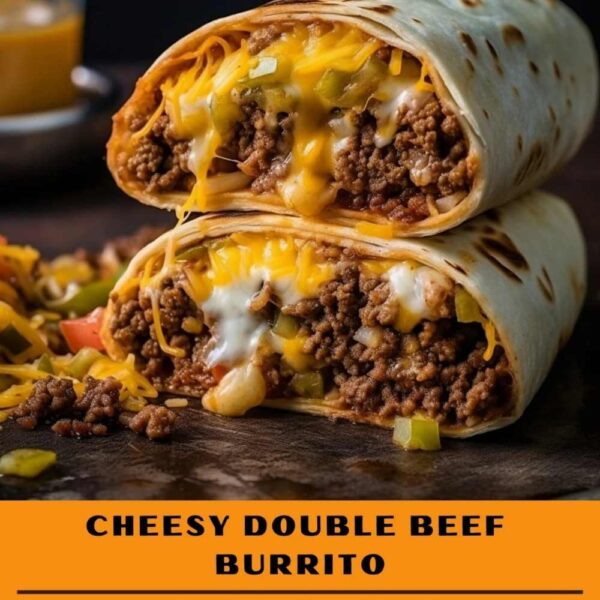 Cheesy Double Beef Burrito
