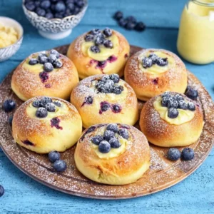 Blueberry Cream Cheese Buns