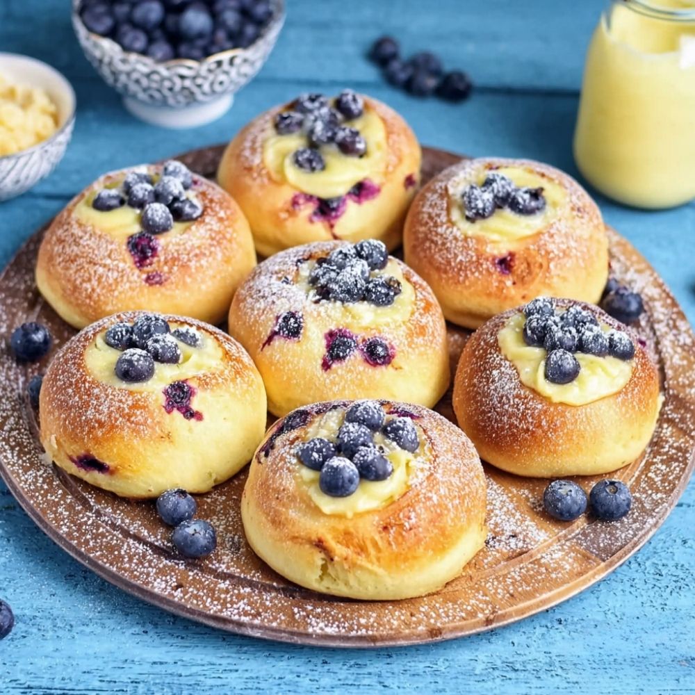 Blueberry Cream Cheese Buns 
