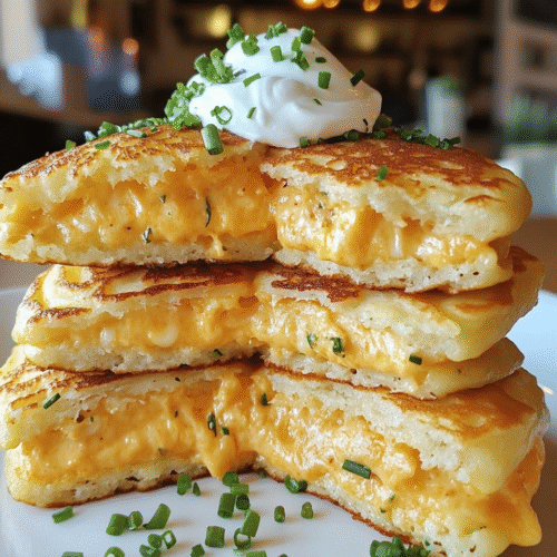 Cheese & Chive Pancakes
