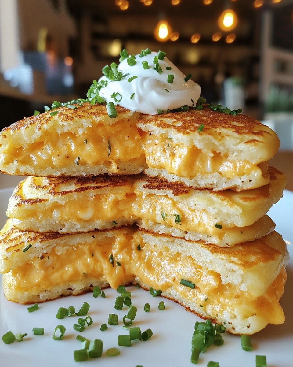 Cheese & Chive Pancakes