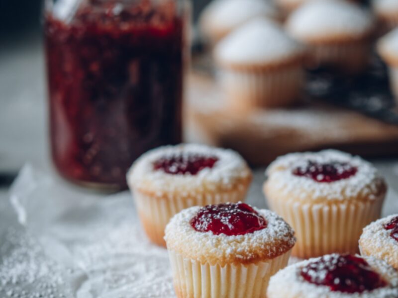 Mini Raspberry Almond Tarts