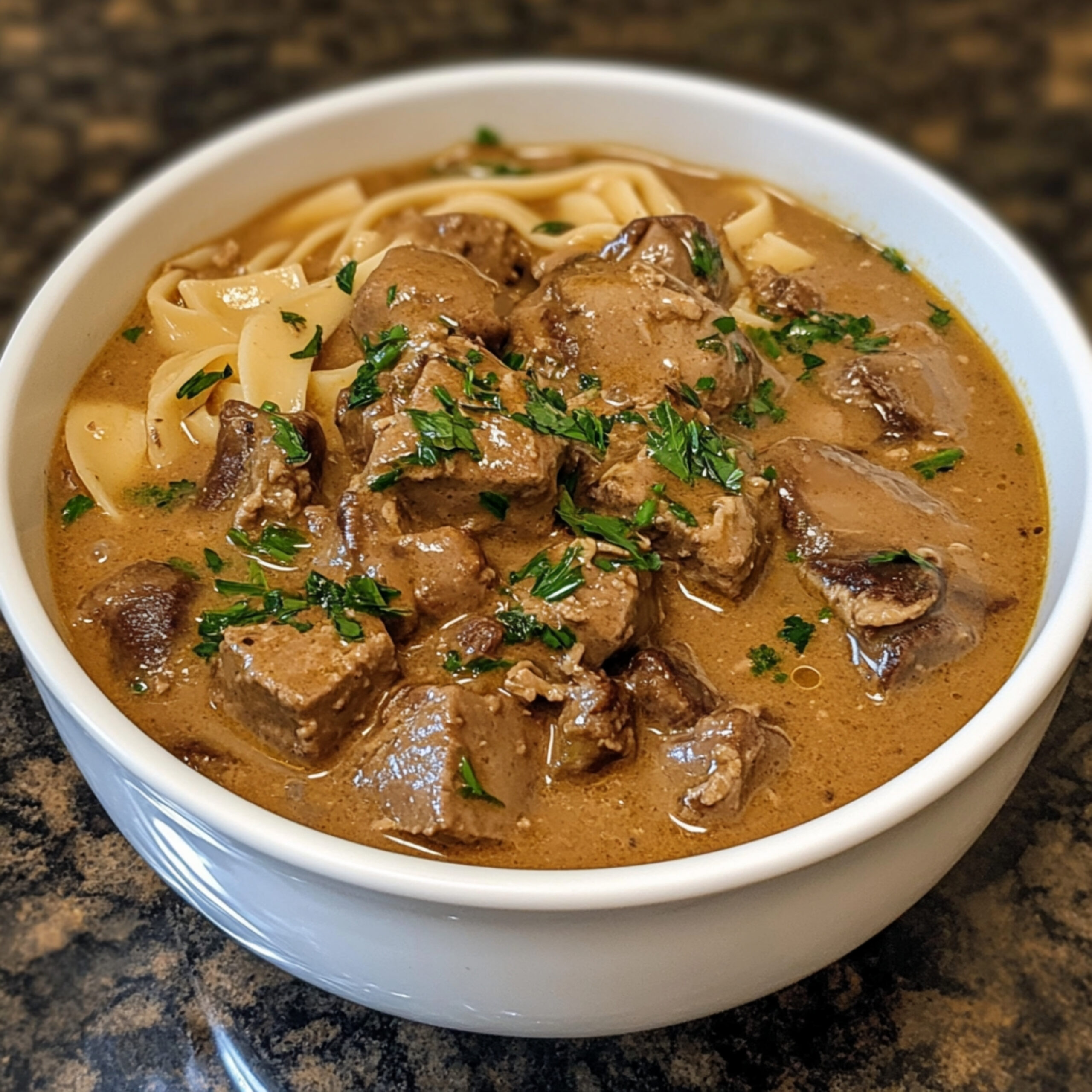 Beef Stroganoff Soup