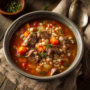 Hearty Beef Barley Soup