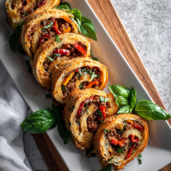 Cheesy Beef Garbage Bread