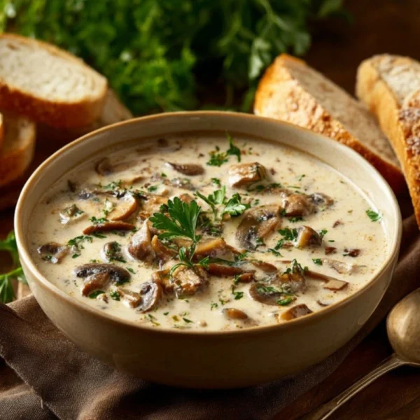 Homemade Cream of Mushroom Soup
