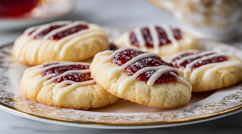 Raspberry Shortbread Cookies