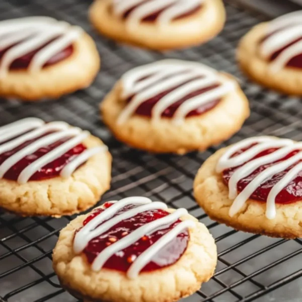 Raspberry Shortbread Cookies